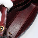 CHANEL Chain Shoulder Bag Lamb Skin Black Gold CC Auth bs30716-12