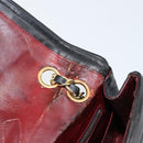 CHANEL Chain Shoulder Bag Lamb Skin Black Gold CC Auth bs30716-11