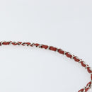 CHANEL 2.55 Matelasse Chain Shoulder Bag Enamel Red Silver CC Auth bs30717-8