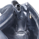 CHANEL Shoulder Bag Enamel Black Gold CC Auth bs30719-19