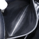 CHANEL Shoulder Bag Enamel Black Gold CC Auth bs30719-22