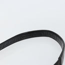 CHANEL Shoulder Bag Enamel Black Gold CC Auth bs30719-14