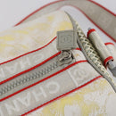 CHANEL Sports Line Shoulder Bag Vinyl White Silver CC Auth bs30721-9