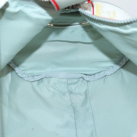 CHANEL Sports Line Shoulder Bag Vinyl White Silver CC Auth bs30721