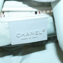 CHANEL Sports Line Shoulder Bag Vinyl White Silver CC Auth bs30721-20