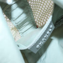 CHANEL Sports Line Shoulder Bag Vinyl White Silver CC Auth bs30721-11