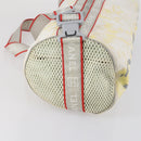 CHANEL Sports Line Shoulder Bag Vinyl White Silver CC Auth bs30721-3