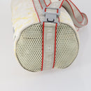 CHANEL Sports Line Shoulder Bag Vinyl White Silver CC Auth bs30721-4