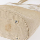 PRADA Hand Bag Vinyl Clear Beige Auth bs30723-9
