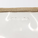 PRADA Hand Bag Vinyl Clear Beige Auth bs30723-17