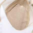 PRADA Hand Bag Vinyl Clear Beige Auth bs30723-10