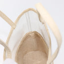 PRADA Hand Bag Vinyl Clear Beige Auth bs30723-19