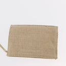 PRADA Hand Bag Vinyl Clear Beige Auth bs30723-20