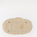 PRADA Hand Bag Vinyl Clear Beige Auth bs30723-5