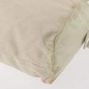 PRADA Hand Bag Nylon White Silver Auth bs30724-16