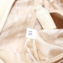 PRADA Hand Bag Nylon White Silver Auth bs30724-12