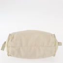 PRADA Hand Bag Nylon White Silver Auth bs30724-5