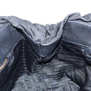 PRADA Hand Bag Nylon Leather Black Gold Auth bs30725-19