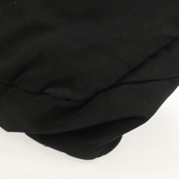 PRADA Shoulder Bag Nylon Black Silver Auth bs30726