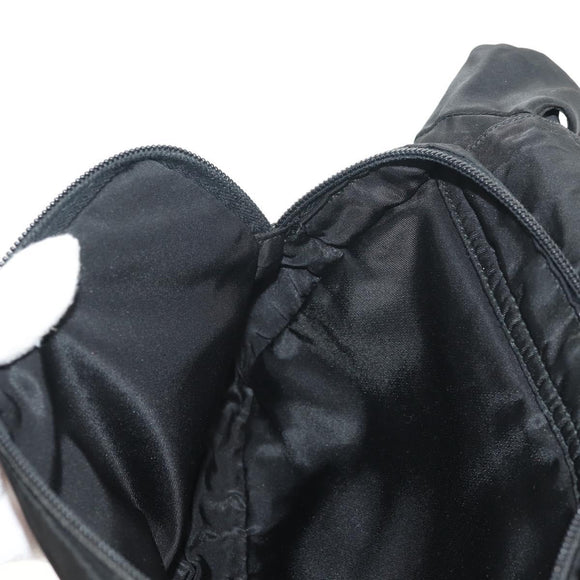 PRADA Shoulder Bag Nylon Black Silver Auth bs30726