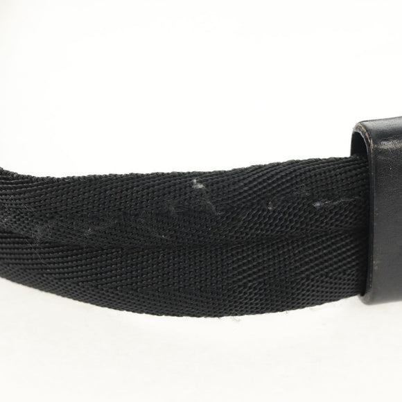 PRADA Shoulder Bag Nylon Black Silver Auth bs30726