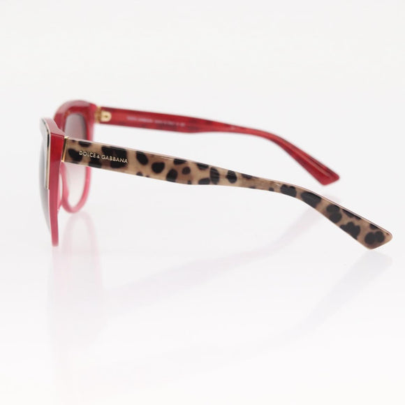 DOLCE&GABBANA Sunglasses plastic Pink Auth bs30732