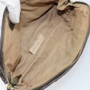 BOTTEGA VENETA INTRECCIATO Pouch Leather Brown Gold Auth bs30733-10