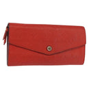LOUIS VUITTON Empreinte Portefeuille Curies Wallet Orange M60302 Auth bs30737-1