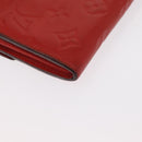 LOUIS VUITTON Empreinte Portefeuille Curies Wallet Orange M60302 Auth bs30737-15