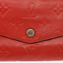 LOUIS VUITTON Empreinte Portefeuille Curies Wallet Orange M60302 Auth bs30737-17