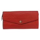 LOUIS VUITTON Empreinte Portefeuille Curies Wallet Orange M60302 Auth bs30737-13