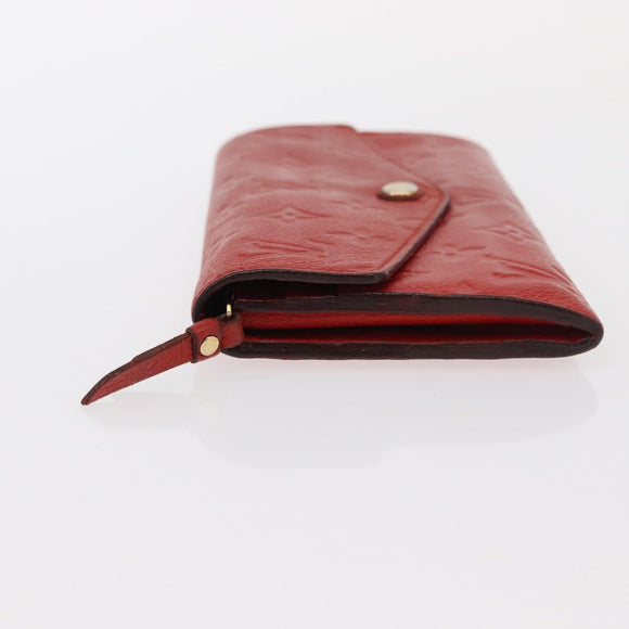 LOUIS VUITTON Empreinte Portefeuille Curies Wallet Orange M60302 Auth bs30737