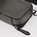 FENDI Shoulder Bag Leather Silver Auth bs30741-17