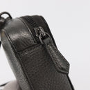 FENDI Shoulder Bag Leather Silver Auth bs30741-9