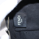 FENDI Shoulder Bag Leather Silver Auth bs30741-20