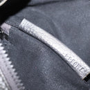 FENDI Shoulder Bag Leather Silver Auth bs30741-11