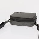 FENDI Shoulder Bag Leather Silver Auth bs30741-6