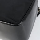 GUCCI Bamboo Hand Bag Leather Black Silver 000 0575 Auth bs30743-15