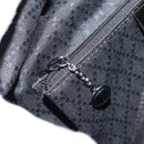 GUCCI Bamboo Hand Bag Leather Black Silver 000 0575 Auth bs30743-20