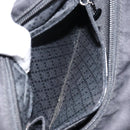 GUCCI Bamboo Hand Bag Leather Black Silver 000 0575 Auth bs30743-21