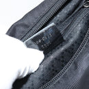 GUCCI Bamboo Hand Bag Leather Black Silver 000 0575 Auth bs30743-12