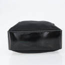 GUCCI Bamboo Hand Bag Leather Black Silver 000 0575 Auth bs30743-5