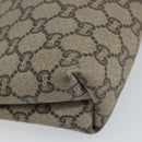GUCCI GG Plus Supreme Clutch Bag PVC Beige Gold Auth bs30744-16