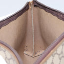 GUCCI GG Plus Supreme Clutch Bag PVC Beige Gold Auth bs30744-12