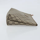 GUCCI GG Plus Supreme Clutch Bag PVC Beige Gold Auth bs30744-3