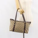 GUCCI GG Canvas Abbey Tote Bag Beige Gold 141470 Auth bs30746-24