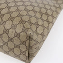 GUCCI GG Supreme Web Sherry Line Tote Bag PVC Beige Gold Auth bs30751-15