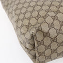 GUCCI GG Supreme Web Sherry Line Tote Bag PVC Beige Gold Auth bs30751-16