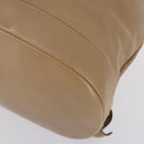 GUCCI Bamboo Backpack Leather Beige Gold 003 2855 0043 0 Auth bs30754-8