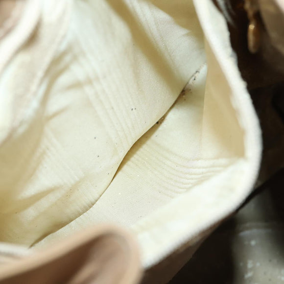 GUCCI Bamboo Backpack Leather Beige Gold 003 2855 0043 0 Auth bs30754